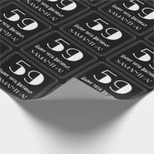 59:e födelsedagen - Art Deco Inspired Titta "59",