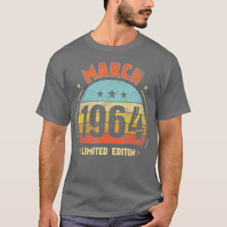 59:e födelsedagen Fantastisk sedan mars 1964 Retro T Shirt