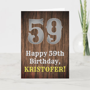 59:e födelsedagen: Land Western Inspired Titta, Na Kort