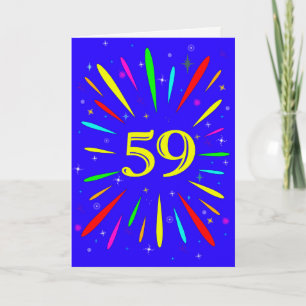 59:e födelsedagsexplosionskort kort
