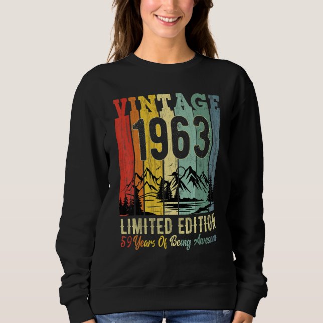 59:e Födelsedagsfesten 59 Ålder Fantastisk 1963 T Shirt (Framsida)