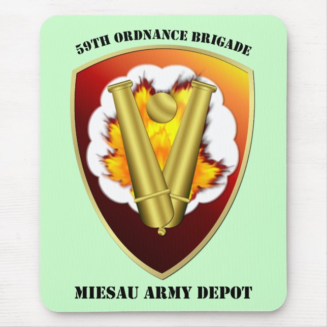 59:e ordnance Brigade Patch Musmatta (Framsidan)
