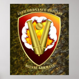59:e ordnance Brigade Patch Poster