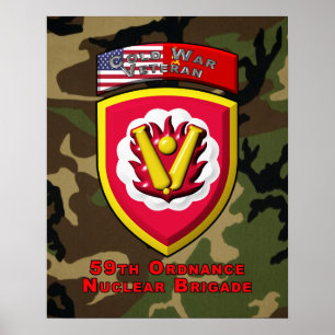 59:e upplagsbrigaden "Kall Krig Nuclear Deterrent" Poster