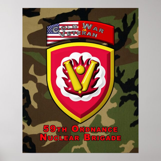 59:e upplagsbrigaden "Kall Krig Nuclear Deterrent" Poster (Framsidan)