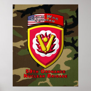 59:e upplagsbrigaden "Kall Krig Nuclear Deterrent" Poster