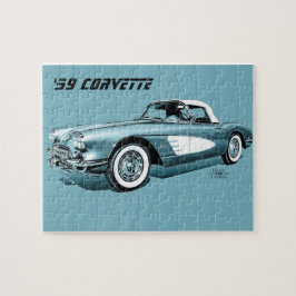 59 Korvette Blue Background Pussel