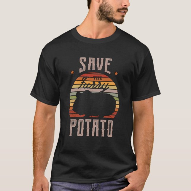 59.Save The Furry Potato T Shirt (Framsida)