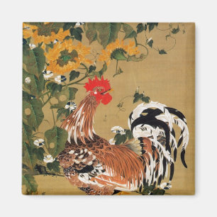 5. 向 日 葵 雄 鶏 図, 若 J.C. Solros och Tupp, Jakuchū Magnet