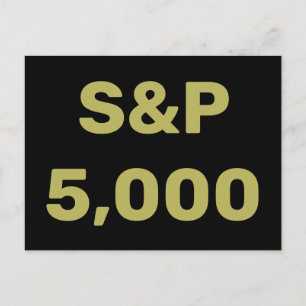 5 000 Lagrar-marknadsindex Firande Vykort
