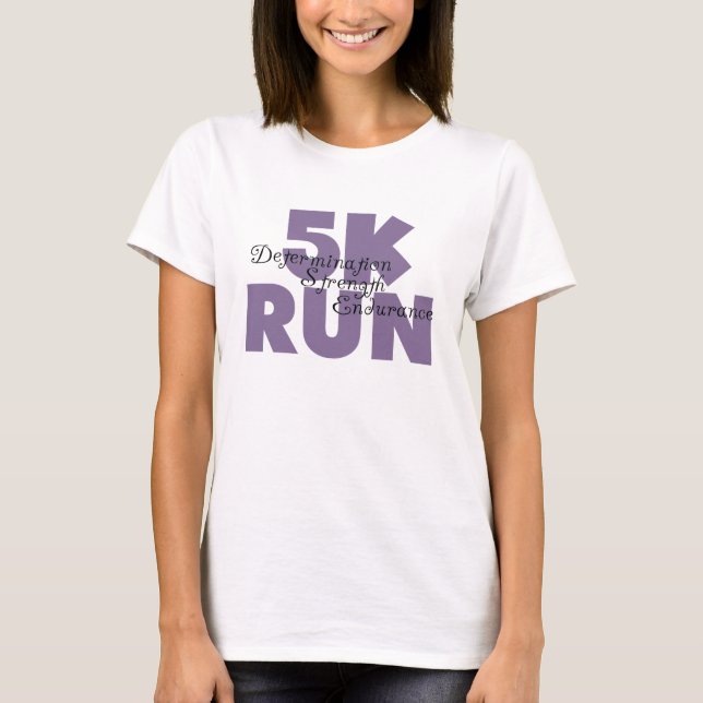 5 000 Springa Lila Tee Shirt (Framsida)
