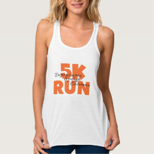 5 000 Springa Orange Linne Med Racerback