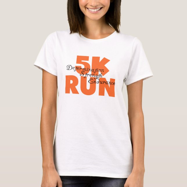 5 000 Springa Orange T-shirt (Framsida)