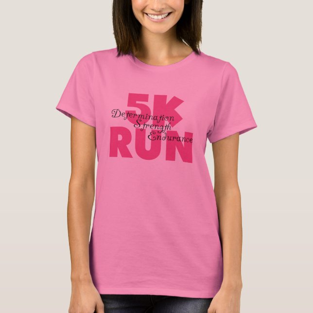5 000 Springa Rosa T-shirt (Framsida)