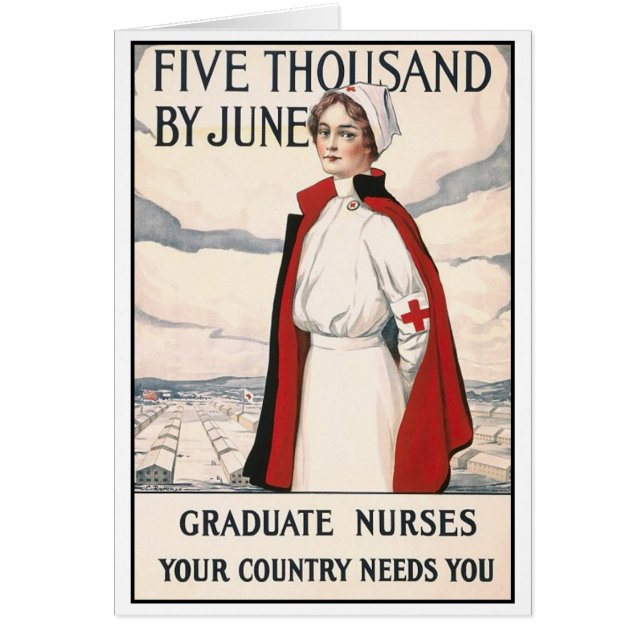 5 000 till juni Poster sjukkassor Hälsningskort (Framsidan)