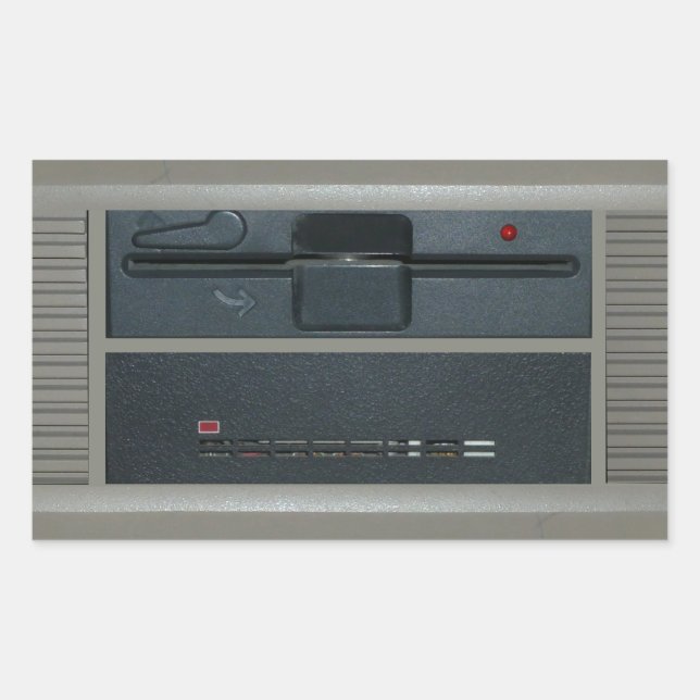 5,25-tums diskenhet rektangulärt klistermärke (Framsida)