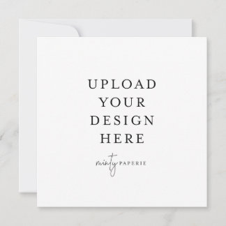 5,25-tums x 5,25-tums fyrkantig inbjudan