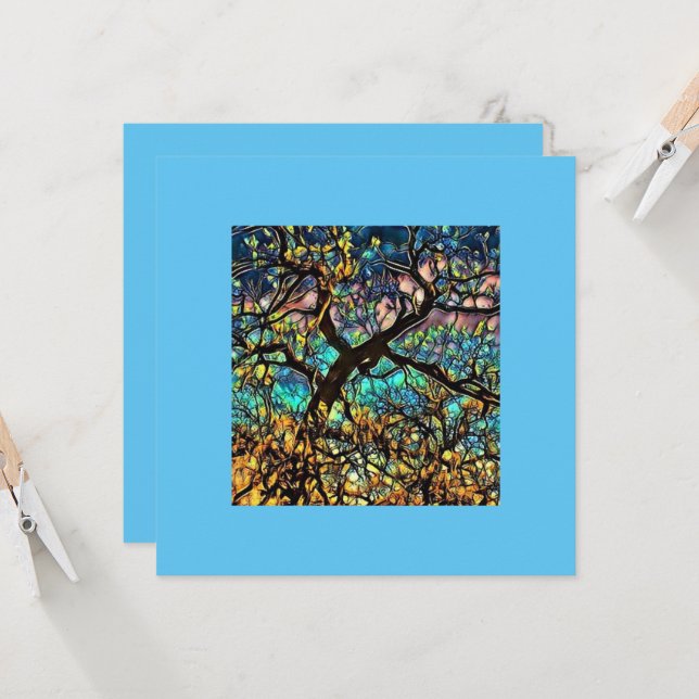 5,25-tums x 5,25-tums platt kort (Fram/Back In Situ)