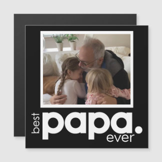 5,25-tumskortet Best Pappa någonsin Photo Magnetic