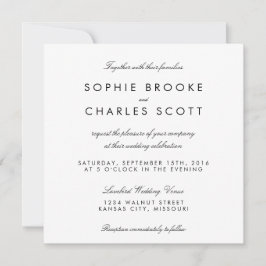 5,25-tumsmall för enkel Chic Bröllop Inbjudningar