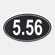 5.56 Marathon Stil Sticker