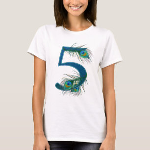 5/5/5-årsjubileum/5 t shirt