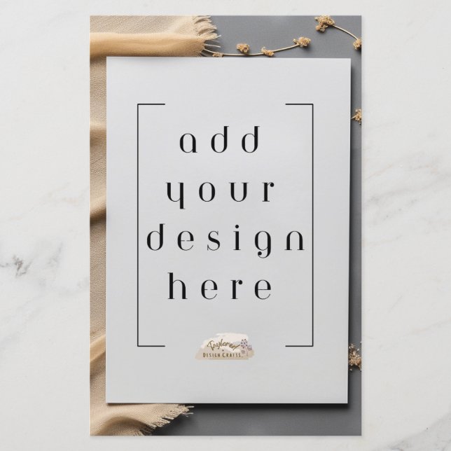 5,5-tums x 8,5-tums platt kort (Framsida)