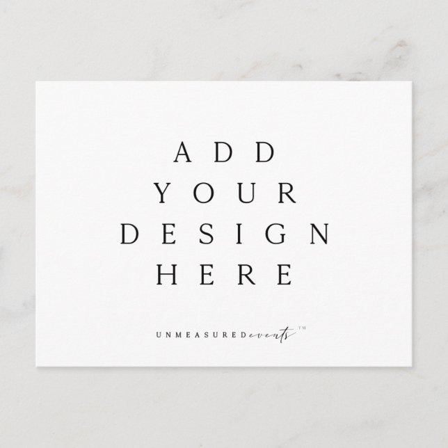 5,5 x 4,25-tums Vågrät-utskrift för vykort (Framsida)