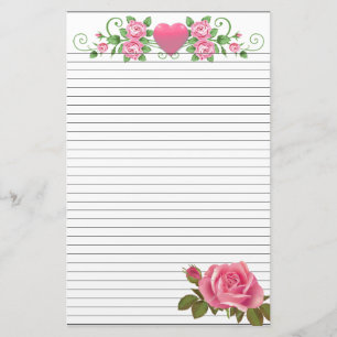 5,5" x 8,5" fodrad brevpapper