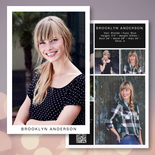 5,5 x 8,5-tums Modern komp-kort för 6 fotoskådespe (Skapare uppladdad)