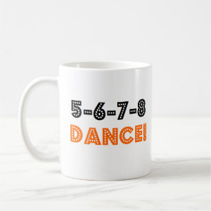 5-6-7-8-dans kaffemugg