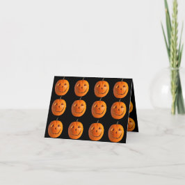 5,6-tums Happy halloween-kort med 4 tum och 5,6 tu Tack Kort