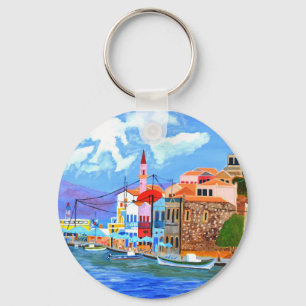 5,7 cm Basic Button-Nyckelring Nyckelring
