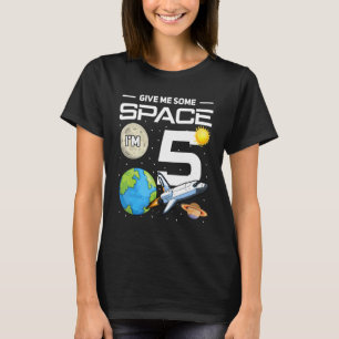 5 Åldersdag Rymden 5:e födelsedagen T Shirt