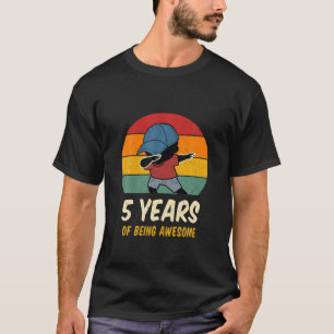 5 år av att vara Fantastisk-snål fem Retro T Shirt
