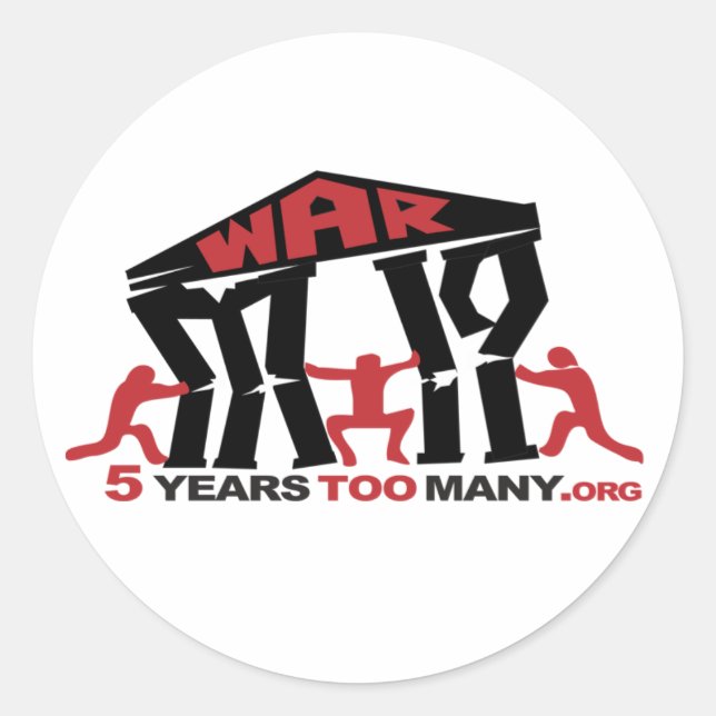 5 år för många runda etiketter (Framsida)