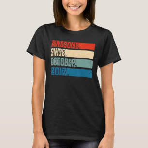 5 år gammal 5:e födelsedag Fantastisk sedan oktobe T Shirt