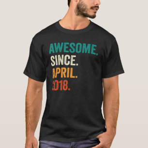 5 år gammal Fantastisk sedan april 2018 5:e födels T Shirt