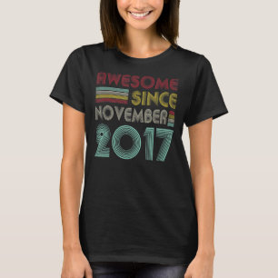 5 år gammal Fantastisk sedan november 2017 5:e föd T Shirt