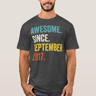 5 år gammal Fantastisk sedan september 2017 5:e fö T Shirt