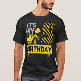 5 år gammal pojke Det är min femte födelsedag T Shirt