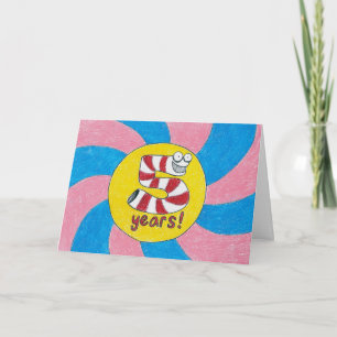 5 år nykterhetfödelsedag-/årsdagkort kort