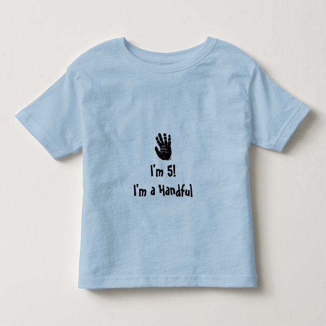 5 år T-tröja Tee Shirt (Framsida)