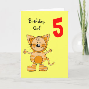 5-årig flicka kort