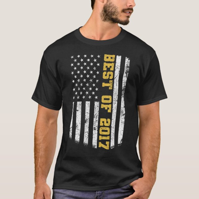 5 års ålder, bästa 2017, femte födelsedagen t shirt (Framsida)
