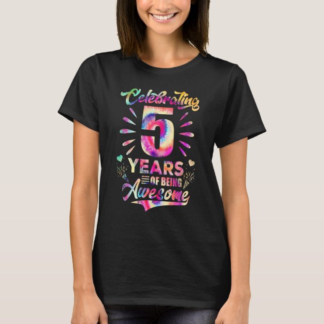 5 års ålder Fantastisk 5 år gammal 5 dagar T Shirt (Framsida)