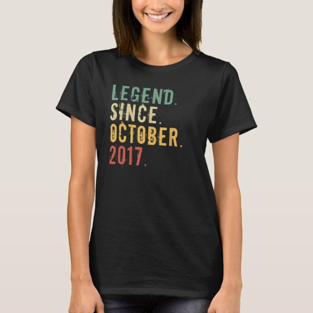 5 års ålder sedan oktober 2011 t shirt (Framsida)