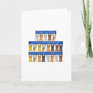 5 års arbetsårsdag - Grattisar Kort