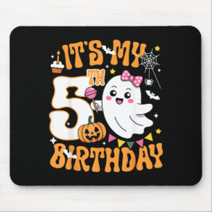 5-års födelsedag 5 år gammal rolig Halloween Boo S Musmatta