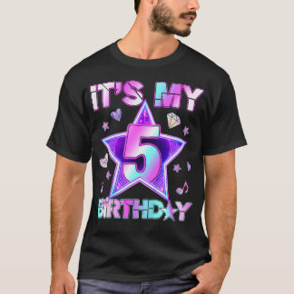 5 Års Födelsedag Kpop Småbarn 5:e Födelsedag T Shirt